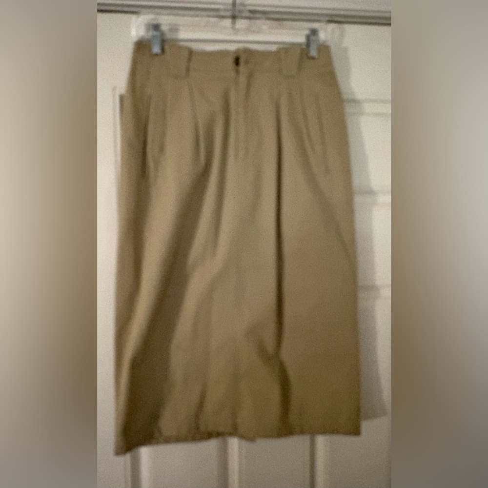Classic LizSport Midi Khaki Skirt 8